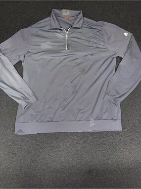 Performance Quarter-Zip Pullover Sweater - Slate Blue